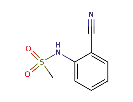 Molecular Structure of 50790-29-9 (2-(Methanesulfonylamino)benzonitrile)