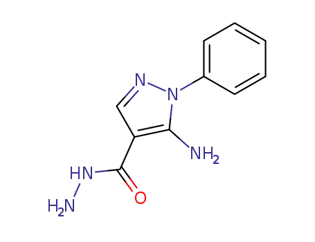 Molecular Structure of 58046-54-1 (5-AMINO-1-PHENYL-1H-PYRAZOLE-4-CARBOHYDRAZIDE)