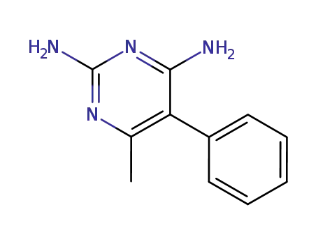 Molecular Structure of 18588-50-6 (6-Methyl-5-phenyl-2,4-pyrimidinediamine)