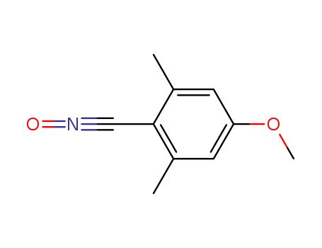 Molecular Structure of 19111-78-5 (Benzonitrile, 4-methoxy-2,6-dimethyl-, N-oxide)