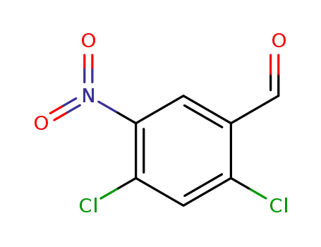 Molecular Structure of 53581-87-6 (Benzaldehyde,2,4-dichloro-5-nitro-)