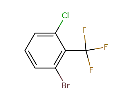 Molecular Structure of 857061-44-0 (2-BROMO-6-CHLOROBENZOTRIFLUORIDE)
