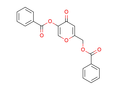 Molecular Structure of 33886-26-9 (6-[(benzoyloxy)methyl]-4-oxo-4H-pyran-3-yl benzoate)