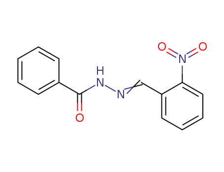 Molecular Structure of 28123-75-3 (Benzoic acid,2-[(2-nitrophenyl)methylene]hydrazide)