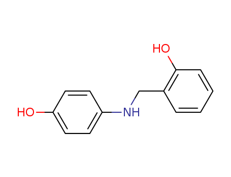 Molecular Structure of 13174-45-3 (Phenol, 2-[[(4-hydroxyphenyl)amino]methyl]-)