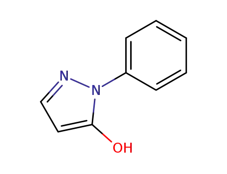 Molecular Structure of 876-93-7 (1-phenyl-1H-pyrazol-5-ol)