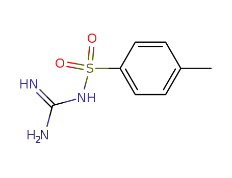 Molecular Structure of 6584-12-9 (N-[AMINO(IMINO)METHYL]-4-METHYLBENZENESULFONAMIDE)