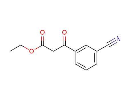 Molecular Structure of 62088-13-5 (3-(3-CYANO-PHENYL)-3-OXO-PROPIONIC ACID ETHYL ESTER)