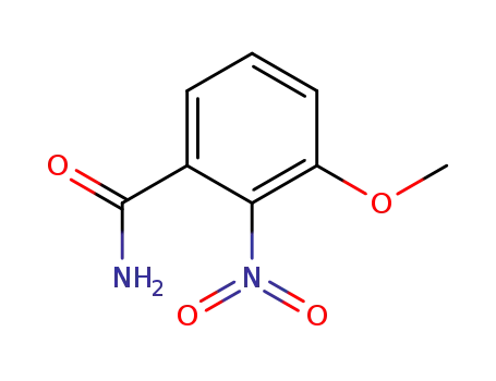 Molecular Structure of 99595-85-4 (Benzamide, 3-methoxy-2-nitro-)
