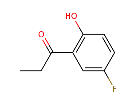 Molecular Structure of 443-09-4 (5'-FLUORO-2'-HYDROXYPROPIOPHENONE)