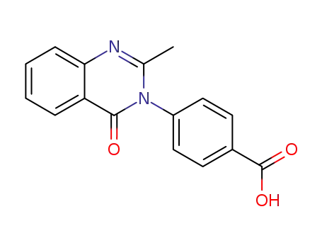 Molecular Structure of 4005-05-4 (4-(2-METHYL-4-OXO-4 H-QUINAZOLIN-3-YL)-BENZOIC ACID)