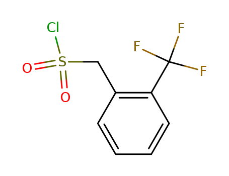 Molecular Structure of 85952-32-5 (2-Trifluoromethylbenzylsulfonyl chloride)