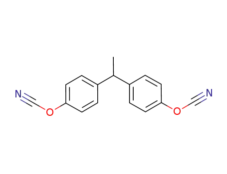 Molecular Structure of 47073-92-7 (1,1-Bis(4-cyanatophenyl)ethane)
