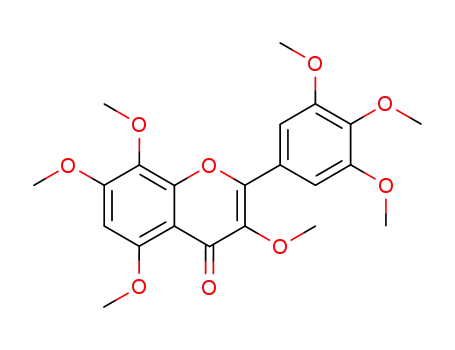 Molecular Structure of 21634-52-6 (3,3',4',5,5',7,8-Heptamethoxyflavone)