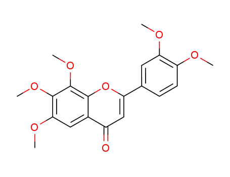 Molecular Structure of 42206-91-7 (4H-1-Benzopyran-4-one, 2-(3,4-dimethoxyphenyl)-6,7,8-trimethoxy-)