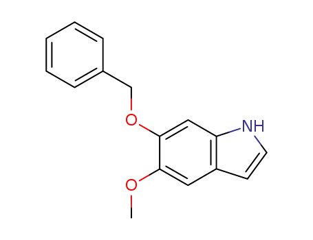 Molecular Structure of 2426-59-7 (6-(Benzyloxy)-5-methoxy-1H-indole)