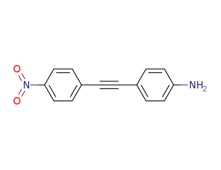 Molecular Structure of 7431-22-3 (Benzenamine, 4-[(4-nitrophenyl)ethynyl]-)