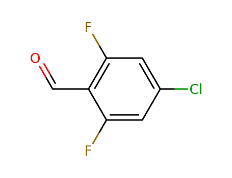 Molecular Structure of 252004-45-8 (4-CHLORO-2,6-DIFLUOROBENZALDEHYDE)