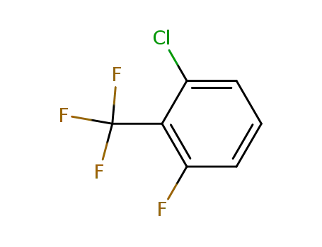 Molecular Structure of 103889-37-8 (2-CHLORO-6-FLUOROBENZOTRIFLUORIDE 98)