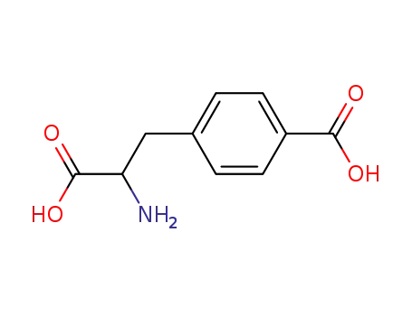 Molecular Structure of 22976-70-1 ((+/-)-2-AMINO-3-(4-CARBOXYPHENYL)PROPIONIC ACID)