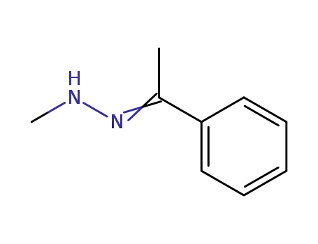 Molecular Structure of 13466-31-4 (Ethanone, 1-phenyl-, methylhydrazone)