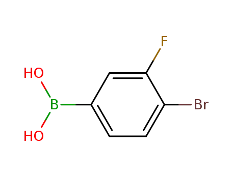 Molecular Structure of 374790-97-3 (4-BROMO-3-FLUOROBENZENEBORONIC ACID)