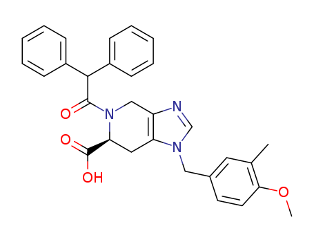 114785-18-1,WL 19,1H-Imidazo[4,5-c]pyridine-6-carboxylicacid,5-(diphenylacetyl)-4,5,6,7-tetrahydro-1-[(4-methoxy-3-methylphenyl)methyl]-(9CI); PD 121981; WL 19