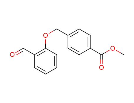 Molecular Structure of 351335-29-0 (4-(2-FORMYL-PHENOXYMETHYL)-BENZOIC ACID METHYL ESTER)