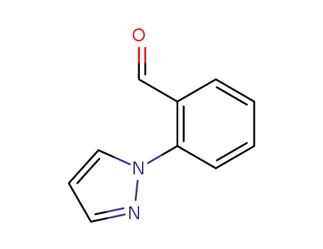 Molecular Structure of 138479-47-7 (Benzaldehyde,2-(1H-pyrazol-1-yl)-)