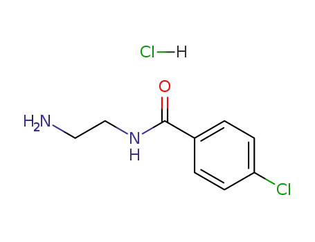 Molecular Structure of 94319-79-6 (N-(2-AMINOETHYL)-4-CHLOROBENZAMIDE HYDROCHLORIDE)
