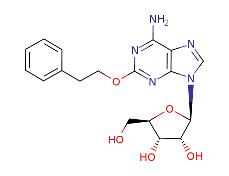 Molecular Structure of 131865-79-7 (2-(2-phenylethoxy)adenosine)