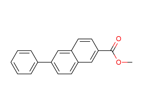 Molecular Structure of 904688-59-1 (6-(phenyl)-2-naphthoic acid methyl ester)