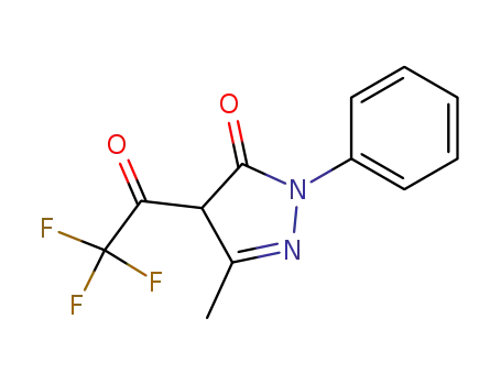 Molecular Structure of 1691-93-6 (4-TRIFLUOROACETYL-3-METHYL-1-PHENYL-5-PYRAZOLONE)