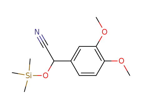 Molecular Structure of 95392-01-1 (2-(3,4-dimethoxyphenyl)-2-((trimethylsilyl)oxy)acetonitrile)