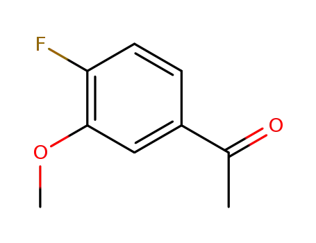 Molecular Structure of 64287-19-0 (4-FLUORO-3-METHOXYACETOPHENONE)