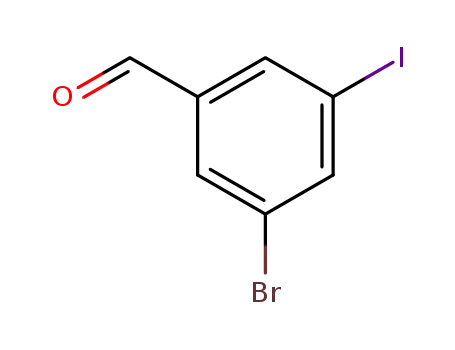 Molecular Structure of 188813-09-4 (3-BROMO-5-IODOBENZALDEHYDE)