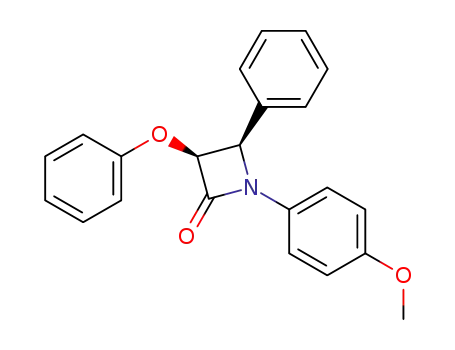 Molecular Structure of 79114-07-1 (2-Azetidinone, 1-(4-methoxyphenyl)-3-phenoxy-4-phenyl-)