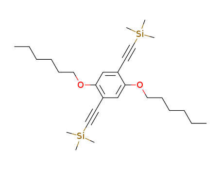 Silane, [[2,5-bis(hexyloxy)-1,4-phenylene]di-2,1-ethynediyl]bis[trimethyl-(128534-86-1)