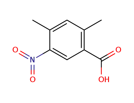 Molecular Structure of 220504-75-6 (Benzoic acid, 2,4-dimethyl-5-nitro- (9CI))