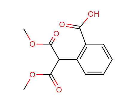 Molecular Structure of 129689-07-2 (Propanedioic acid, (2-carboxyphenyl)-, 1,3-dimethyl ester)