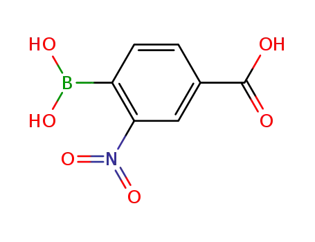 Molecular Structure of 85107-54-6 (4-CARBOXY-2-NITROPHENYLBORONIC ACID)