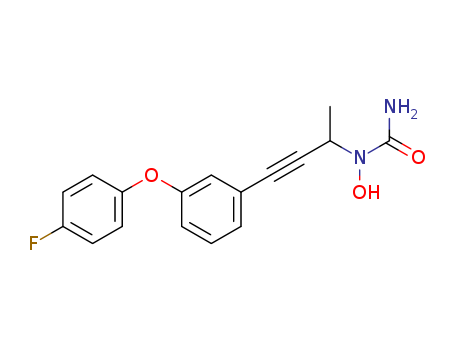 1-[4-[3-(4-fluorophenoxy)phenyl]but-3-yn-2-yl]-1-hydroxyurea