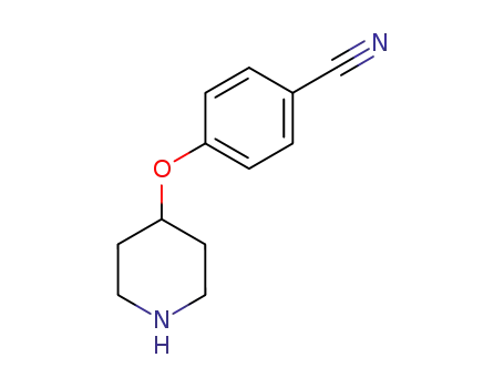 Molecular Structure of 224178-67-0 (4-(PIPERIDIN-4-YLOXY)BENZONITRILE)