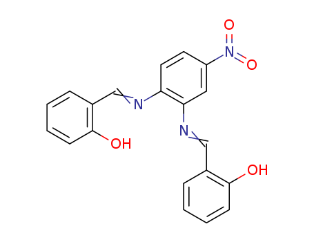 Molecular Structure of 111268-51-0 (Phenol, 2,2'-[(4-nitro-1,2-phenylene)bis(nitrilomethylidyne)]bis-)