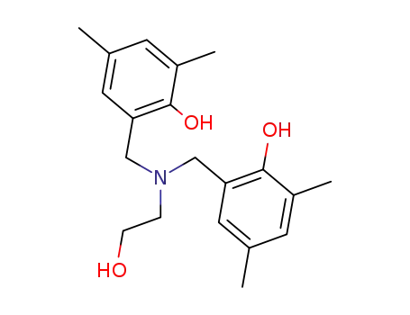 Molecular Structure of 118328-21-5 (Phenol, 2,2'-[[(2-hydroxyethyl)imino]bis(methylene)]bis[4,6-dimethyl-)
