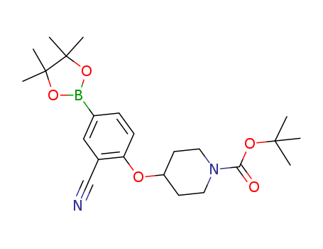 tert-Butyl 4-(2-cyano-4-(4,4,5,5-tetramethyl-1,3,2-dioxaborolan-2-yl)phenoxy)piperidine-1-carboxylate