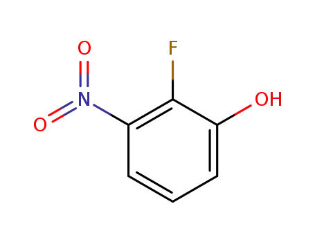 Molecular Structure of 179816-26-3 (Phenol, 2-fluoro-3-nitro- (9CI))