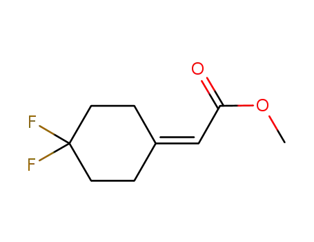 Molecular Structure of 1189770-25-9 (methyl 2-(4,4-difluorocyclohexylidene)acetate)