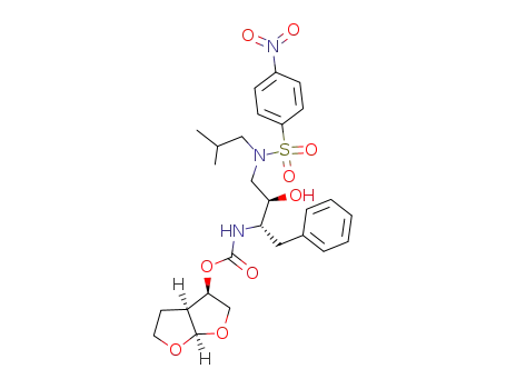 [(3aS,4R,6aR)-2,3,3a,4,5,6a-hexahydrofuro[2,3-b]furan-4-yl] N-[(2S,3R)-3-hydroxy-4-[2-methylpropyl-(4-nitrophenyl)sulfonylamino]-1-phenylbutan-2-yl]carbamate