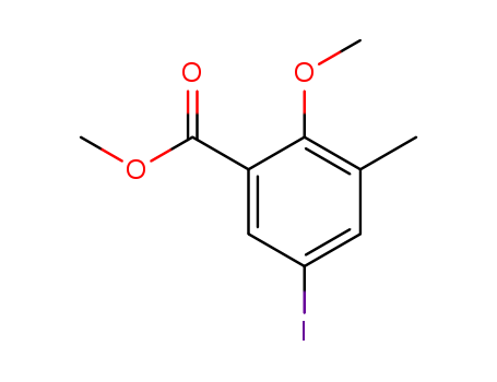 Benzoic acid, 5-iodo-2-methoxy-3-methyl-, methyl ester
